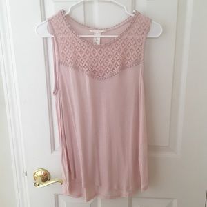 H&M Pink Lace Top